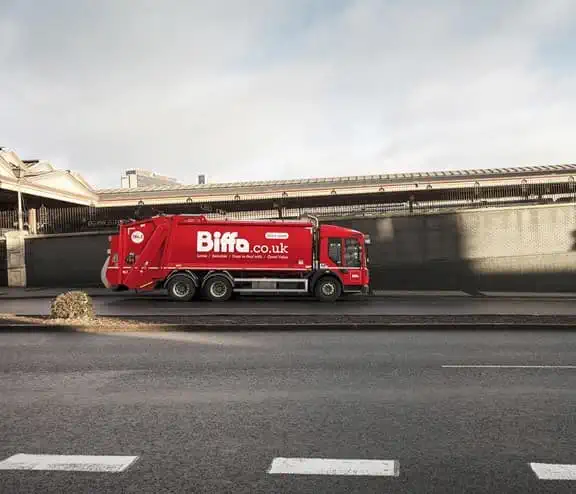 Biffa truck in Birmingham location