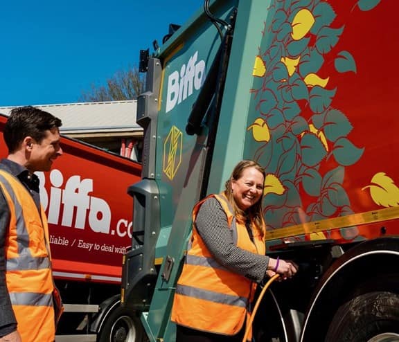 Biffa Lunaz clean truck
