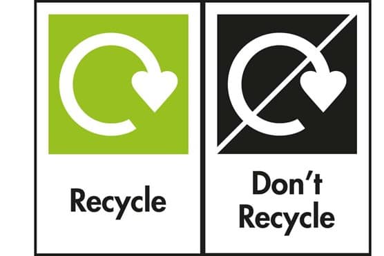 Recycling lables