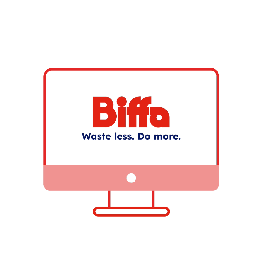 Biffa how-to image within computer 