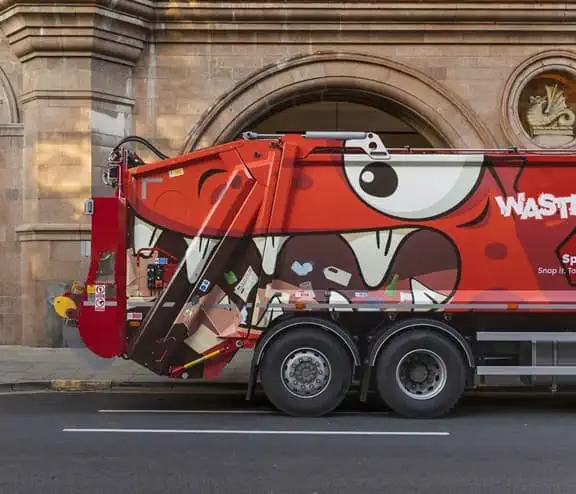 Wasteater truck in Manchester