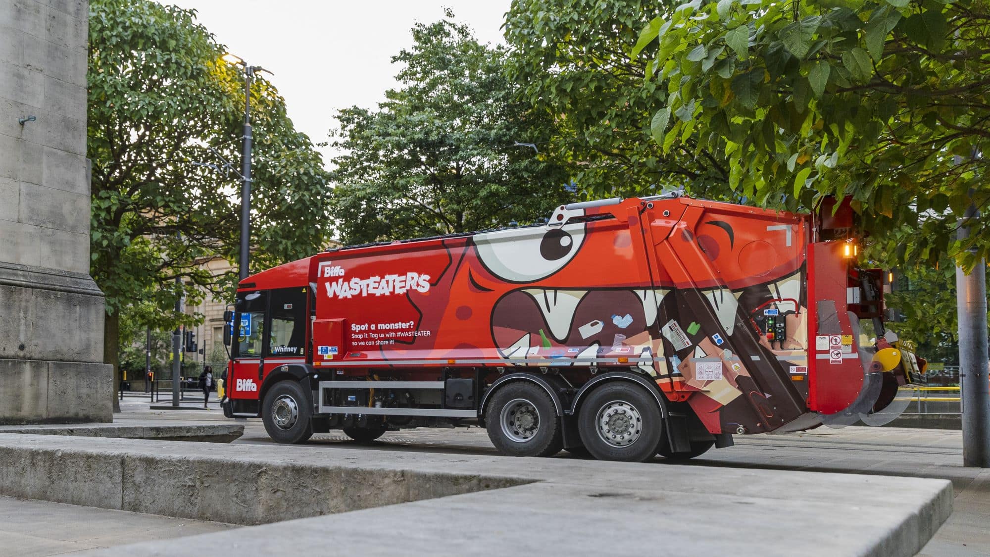Wasteater truck in Manchester
