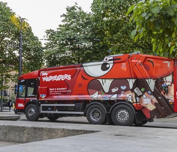 Wasteater truck in Manchester