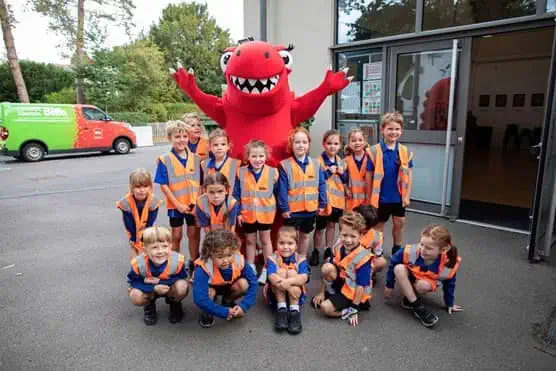 Whitney wasteater at St Nic primary school in Wokingham