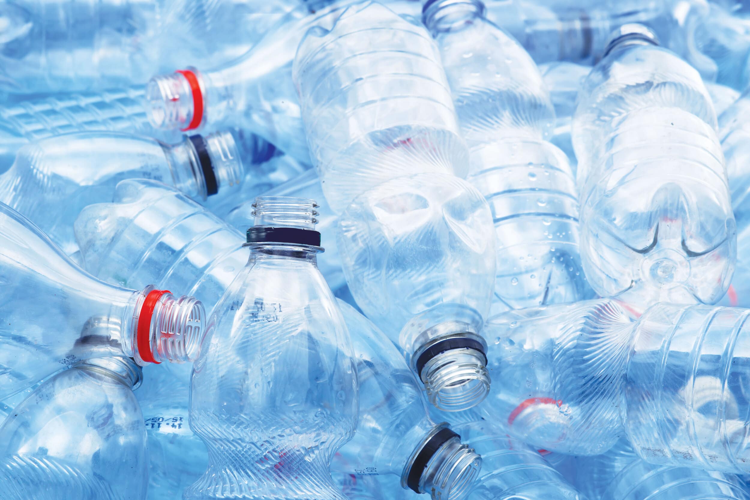 Empty plastic bottles