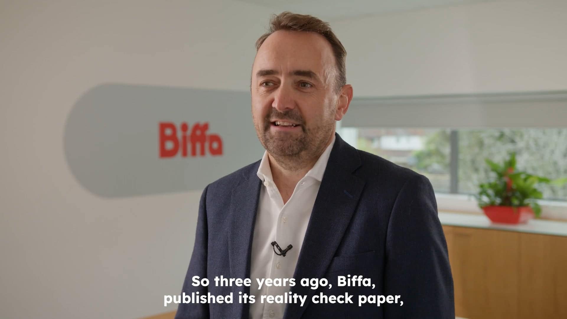 Michael Topham being interviewed