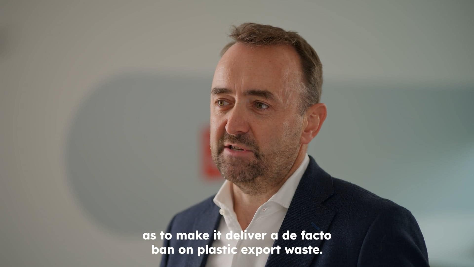 Michael Topham being interviewed