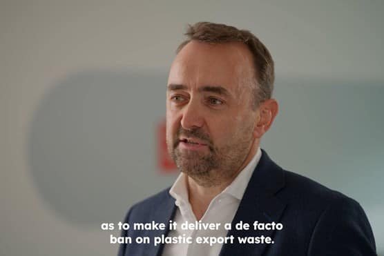 Michael Topham being interviewed