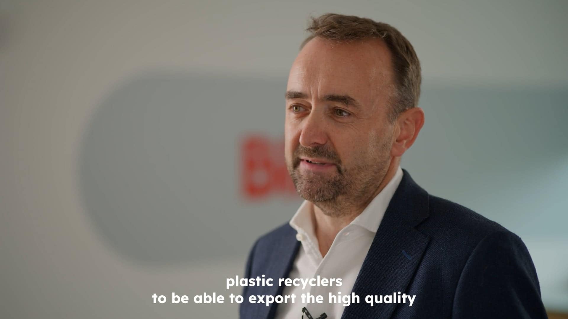 Michael Topham being interviewed