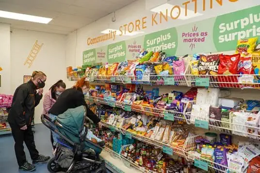 Customers in Company Shop store