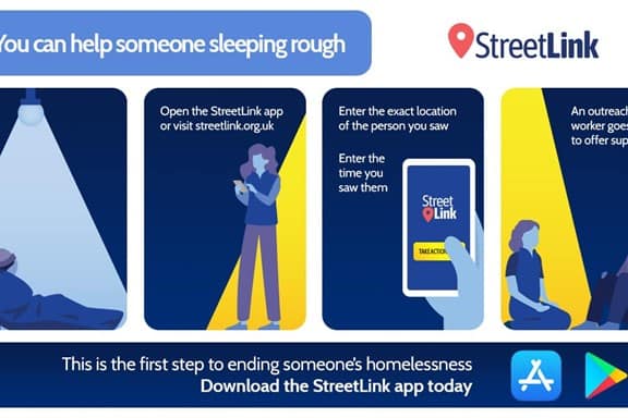 StreetLink app instructions