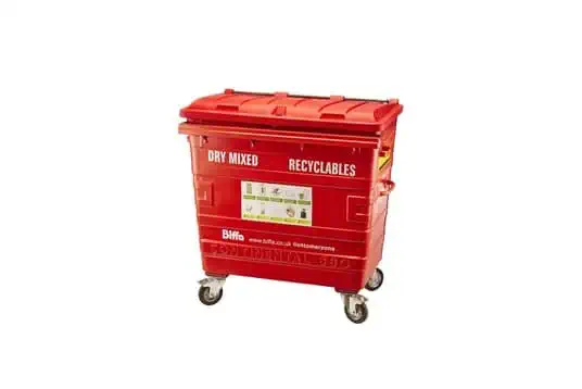 Biffa large wheelie bin