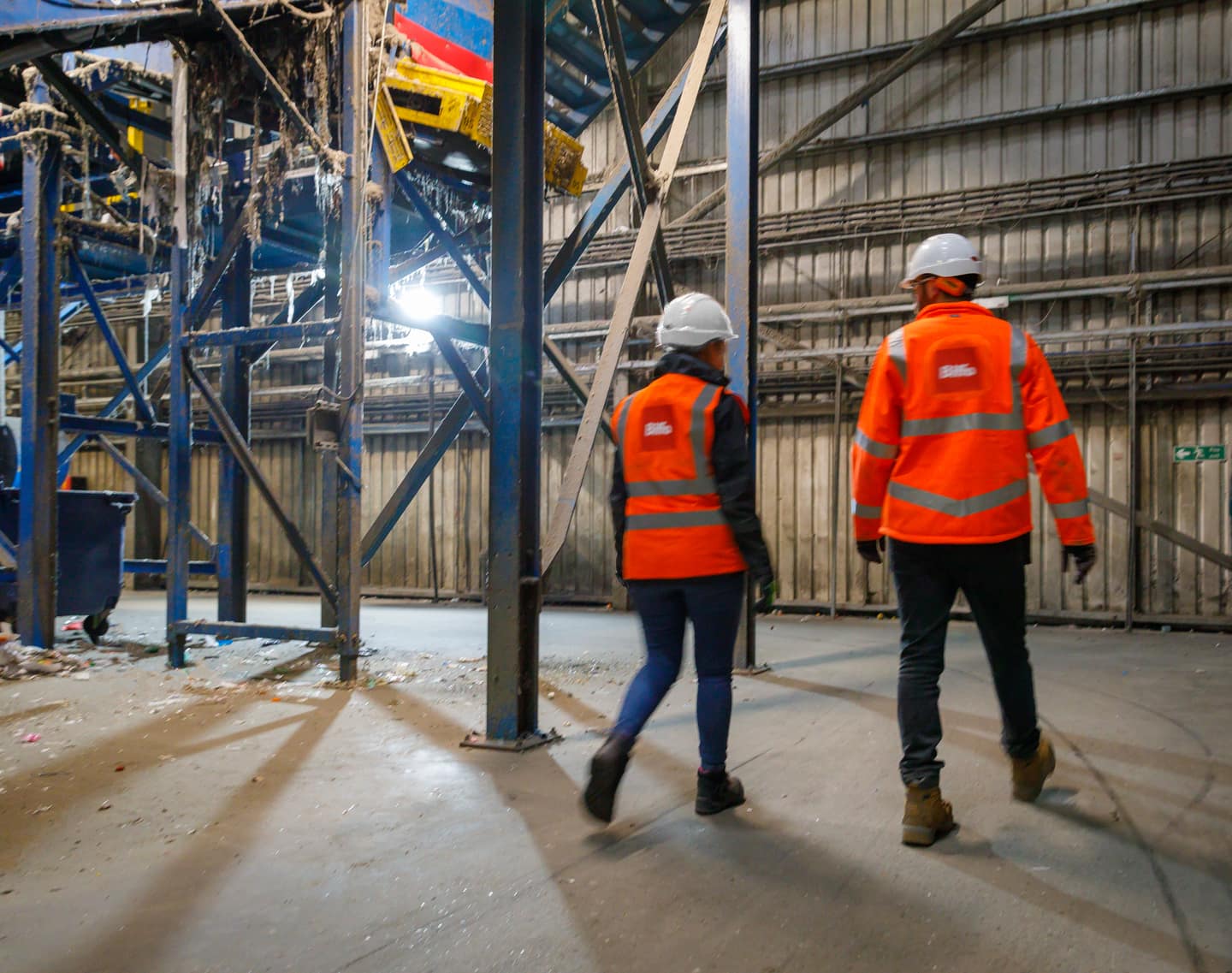 Biffa staff in facility