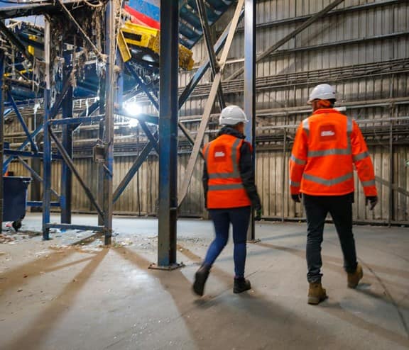 Biffa staff in facility