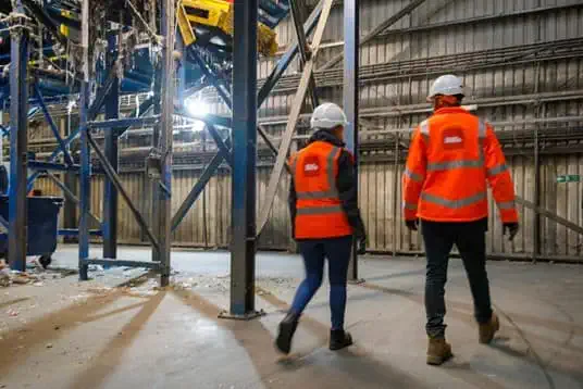 Biffa staff in facility