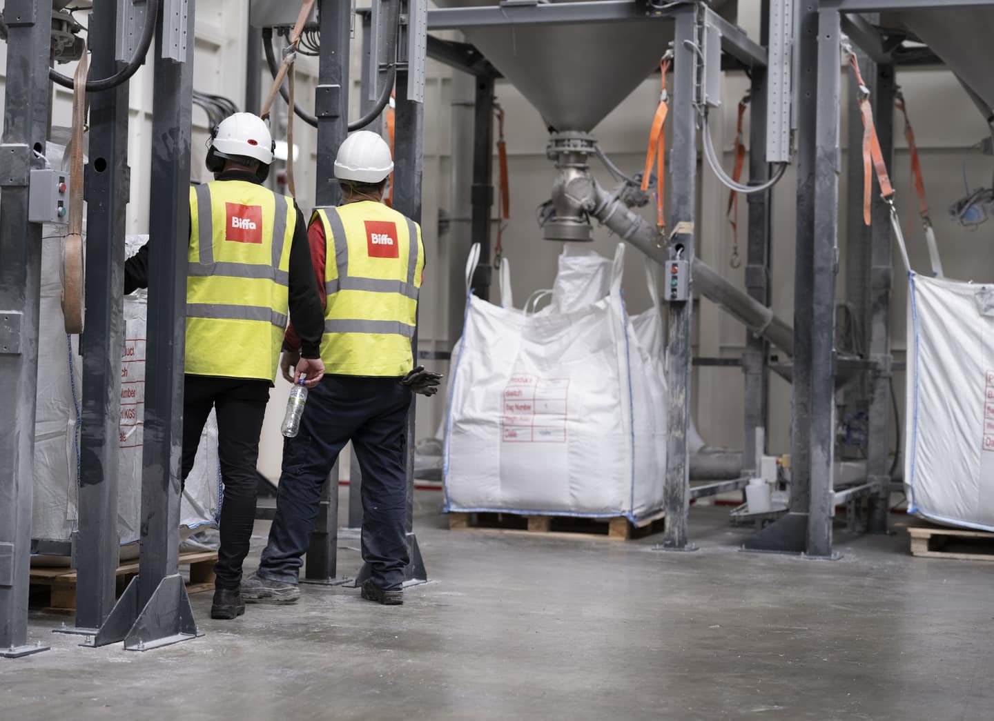 Biffa staff in facility