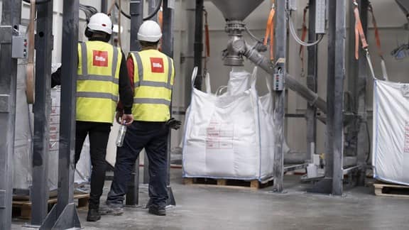 Biffa staff in facility