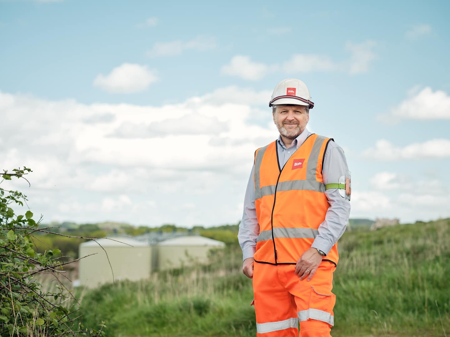 Biffa employee in facility