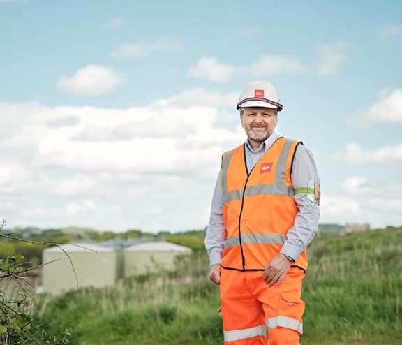 Biffa employee in facility