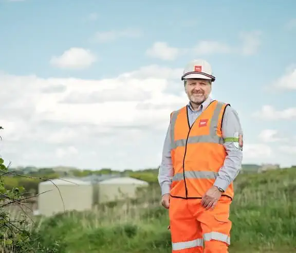 Biffa employee in facility