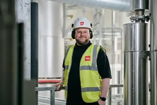 Biffa employee in facility