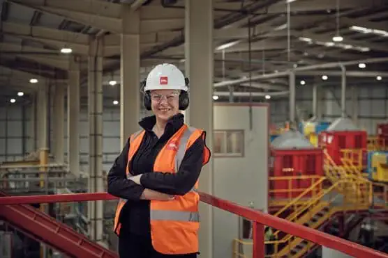 Biffa employee in facility