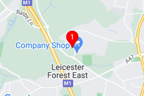 Map of Leicester