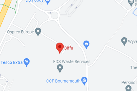 Google Map of Biffa Poole depot