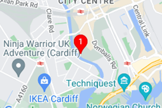 Map of Cardiff TS