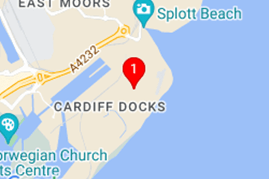 Map of Cardiff