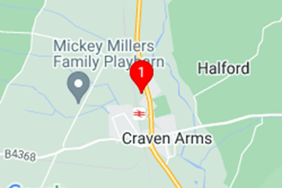 Map of Craven Arms