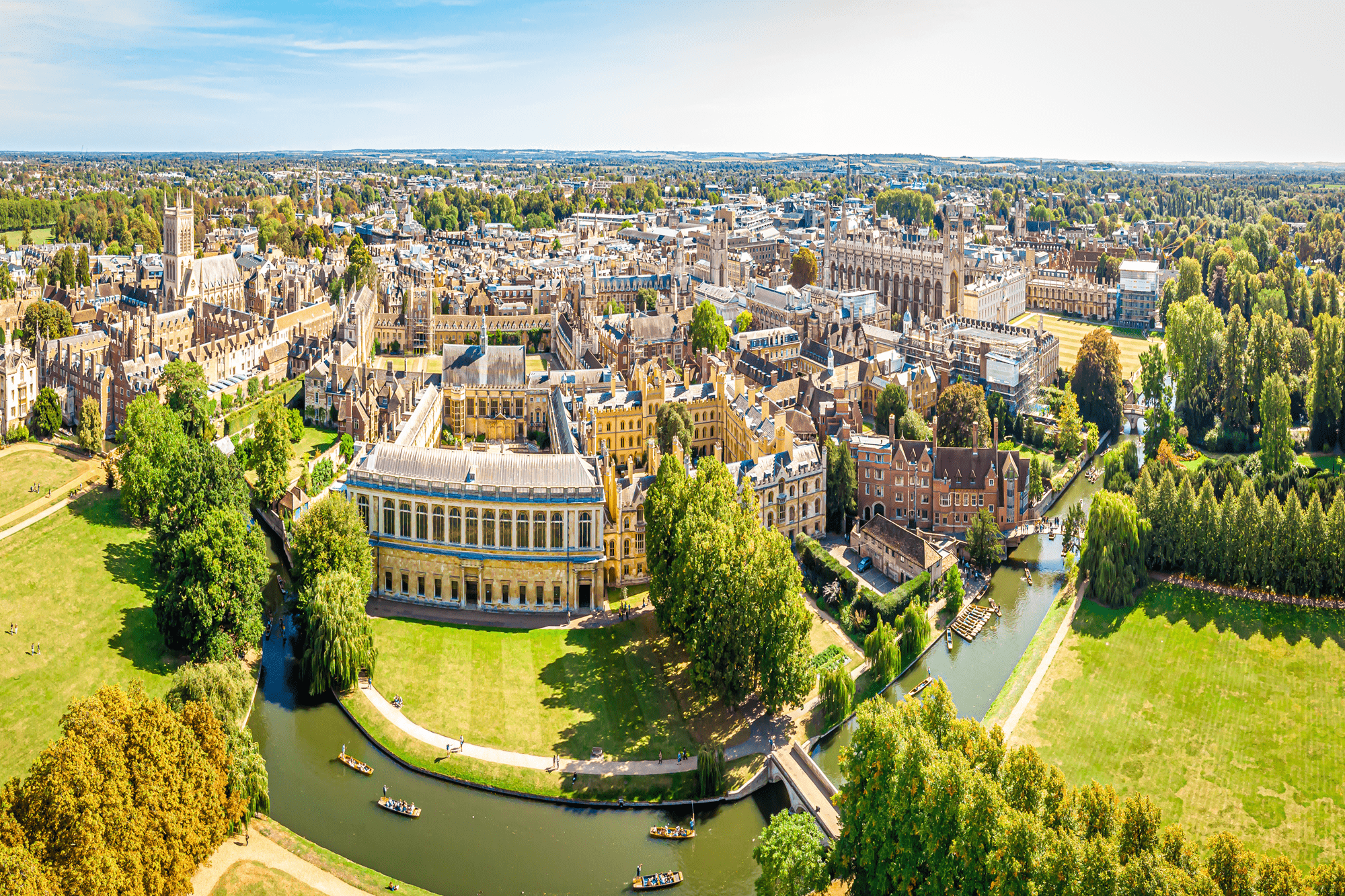 Cambridge scenic skyline view