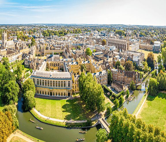 Cambridge scenic skyline view