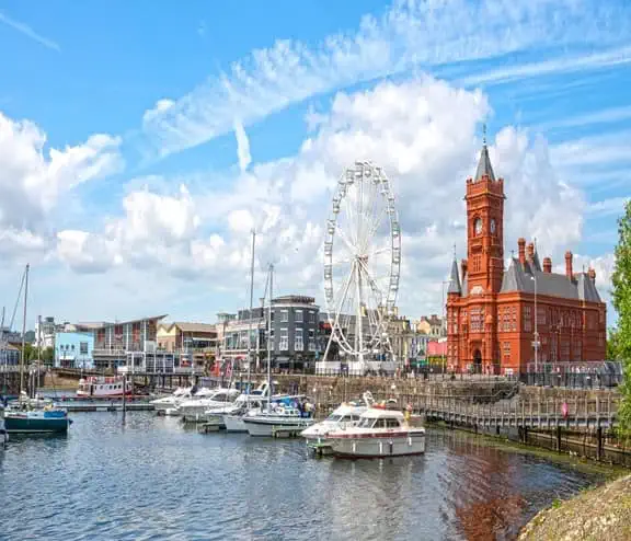 Cardiff Millenium Centre landscape
