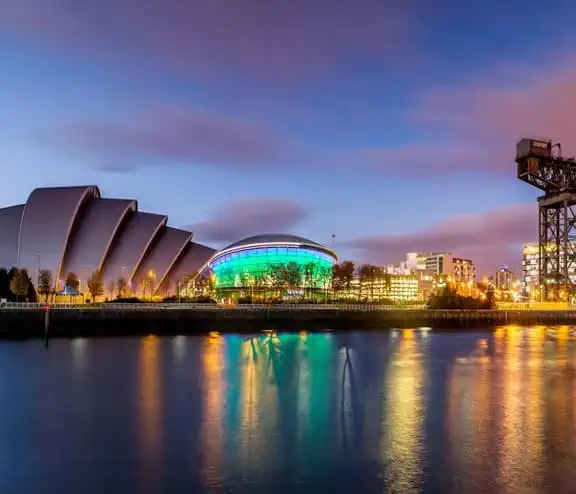 View of famous Glasgow landmark