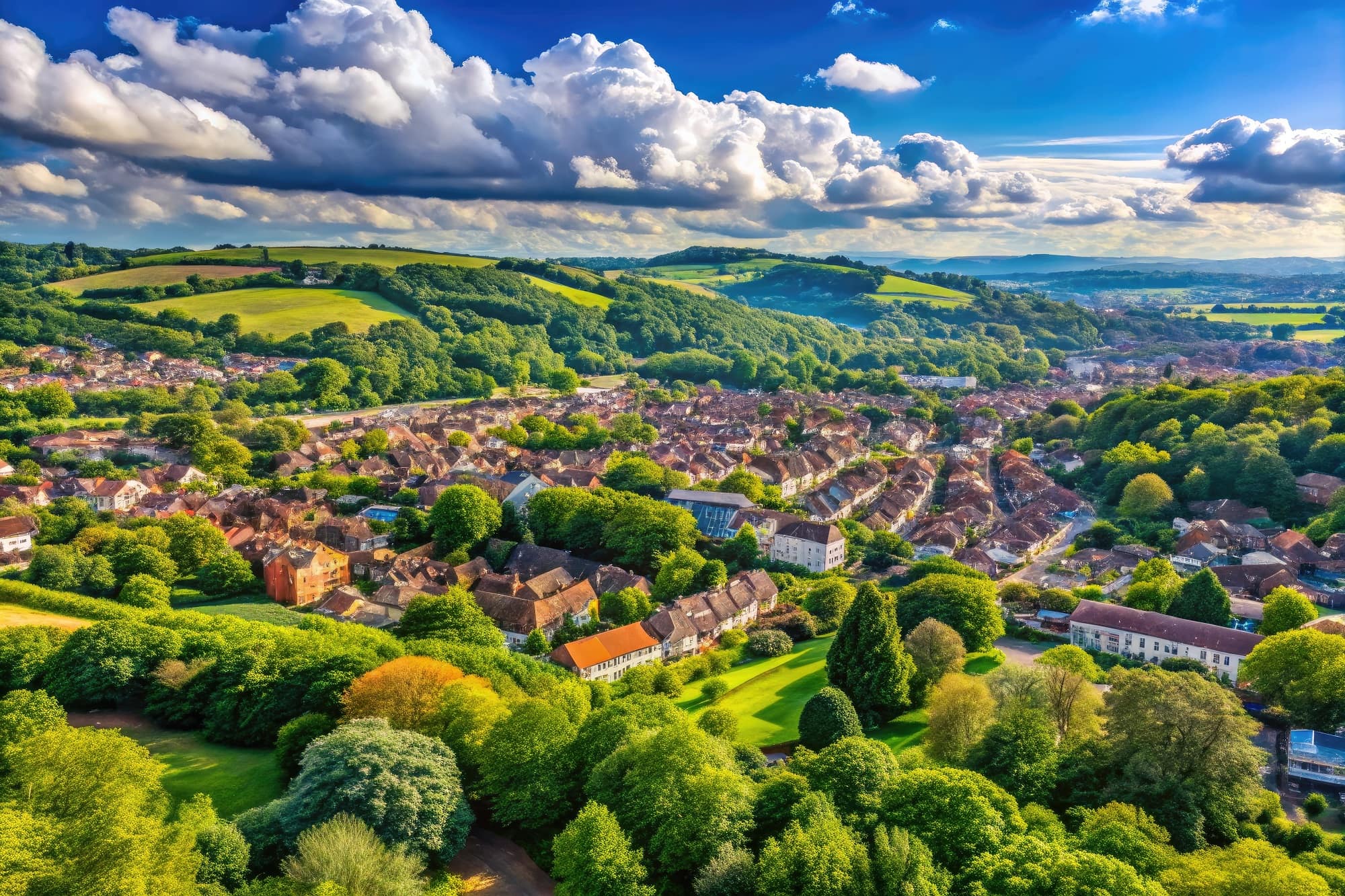 High Wycombe overview of landscape