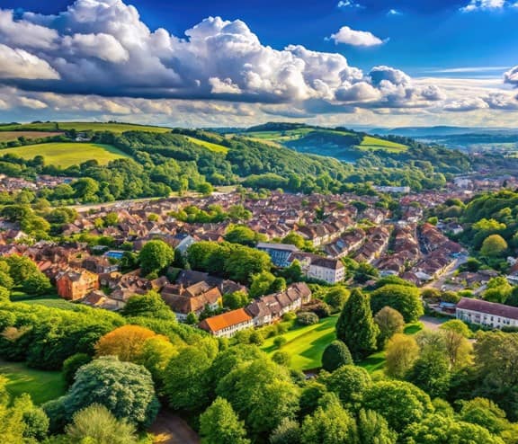High Wycombe overview of landscape