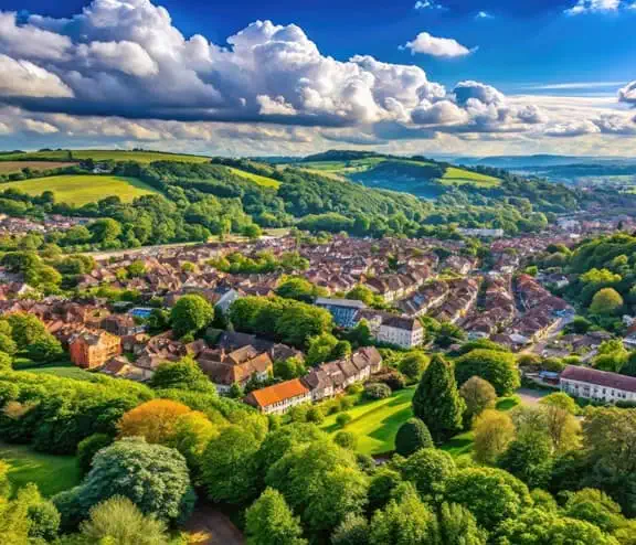 High Wycombe overview of landscape