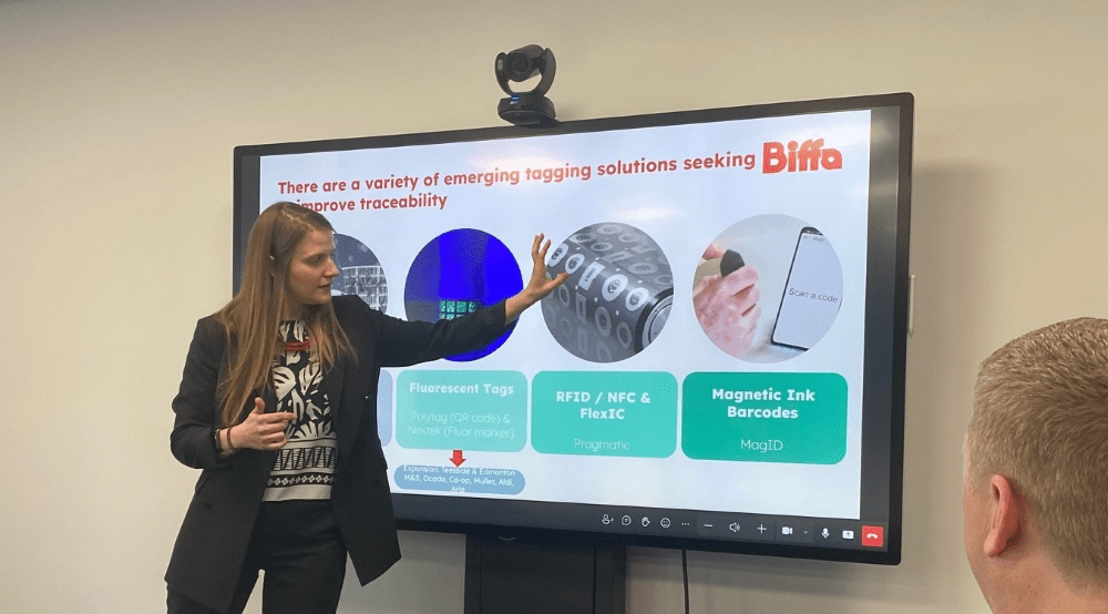 Amy Hooper presenting