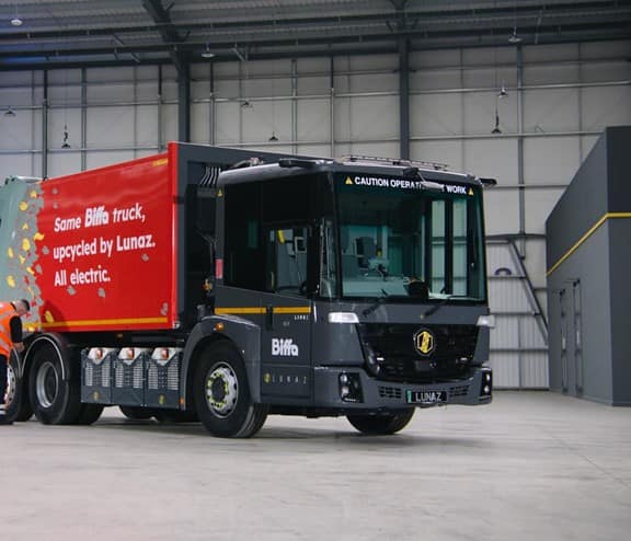 Biffa Lunaz clean truck