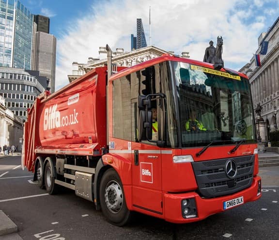 Biffa truck in London
