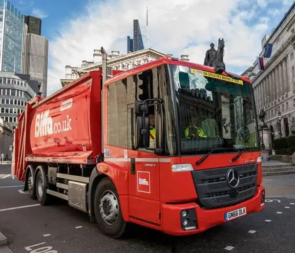 Biffa truck on road