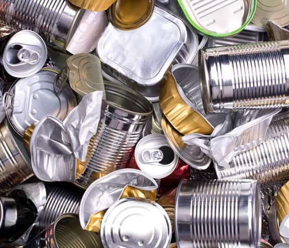 Metal cans recycling