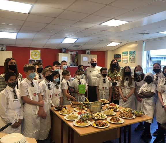 People in a cookery class