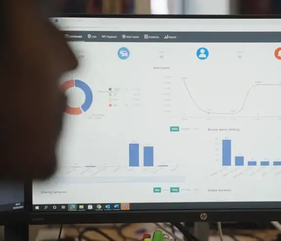 Computer screen showing graphs