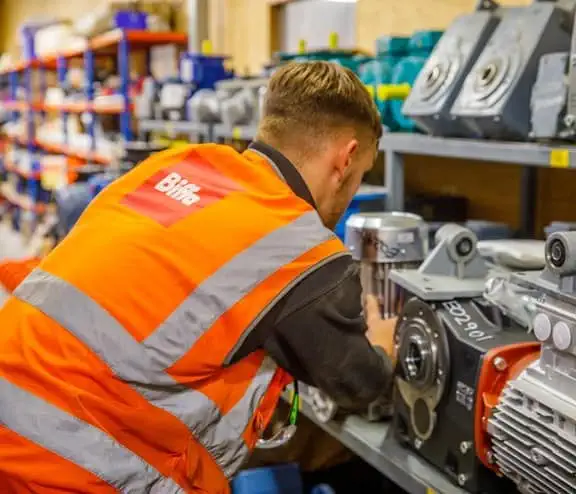 Young Biffa armed force leaver doing engineering work for apprenticeship