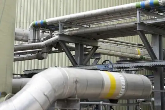 Pipe in Biffa's anaerobic digestion facilities