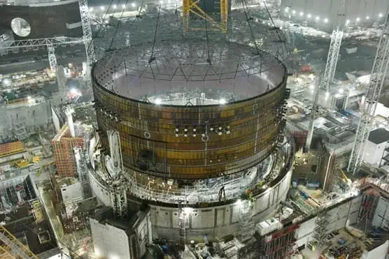 Construction of nuclear reactor at Hincley Point C