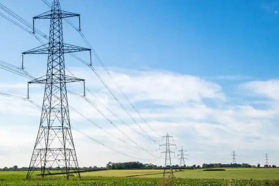 Electrical lines in fields