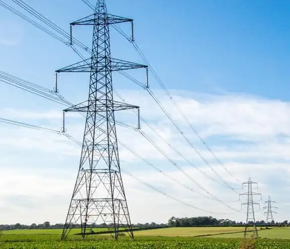 Electrical lines in fields